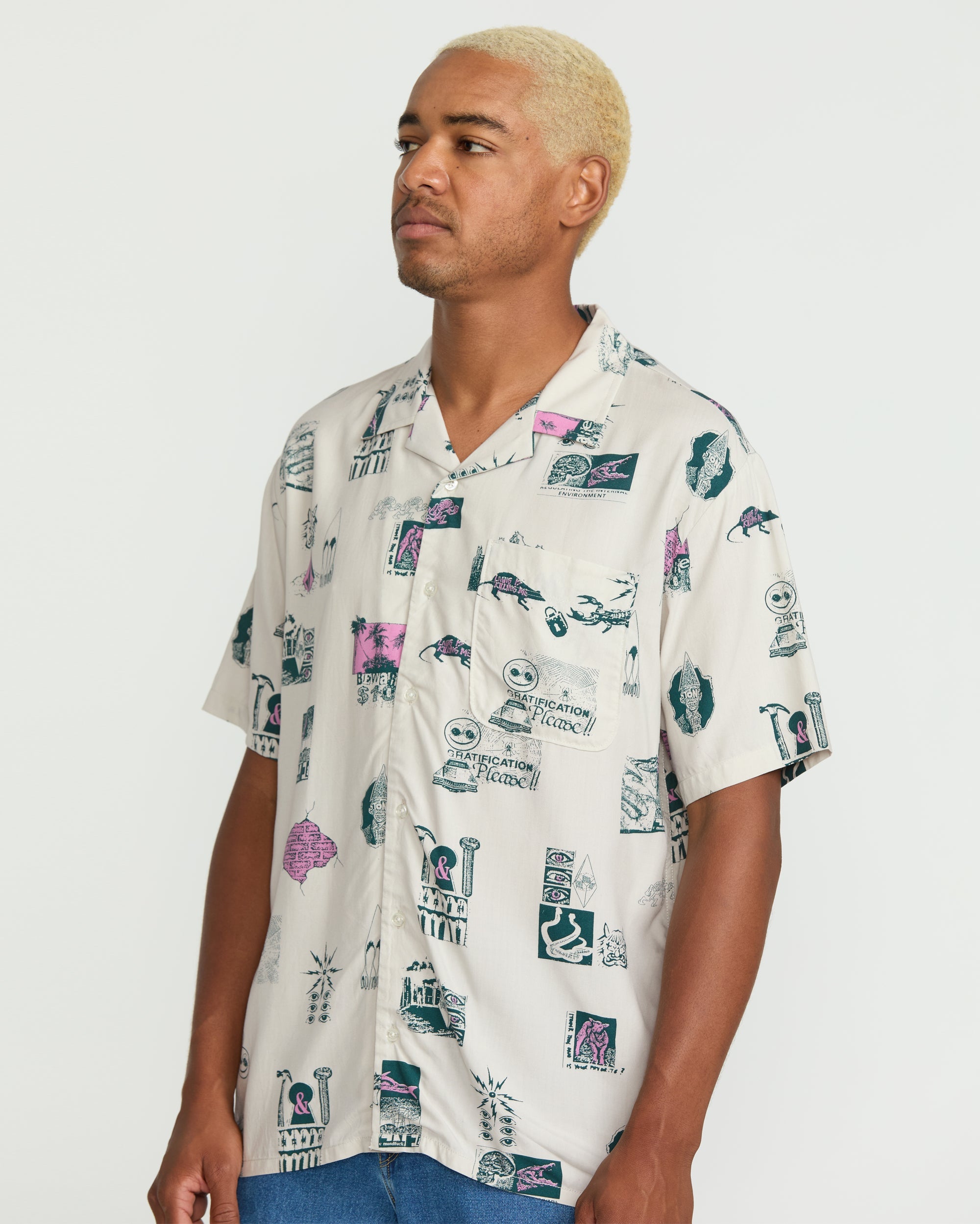 Men's Mistostone Short Sleeve Shirt - Image 5