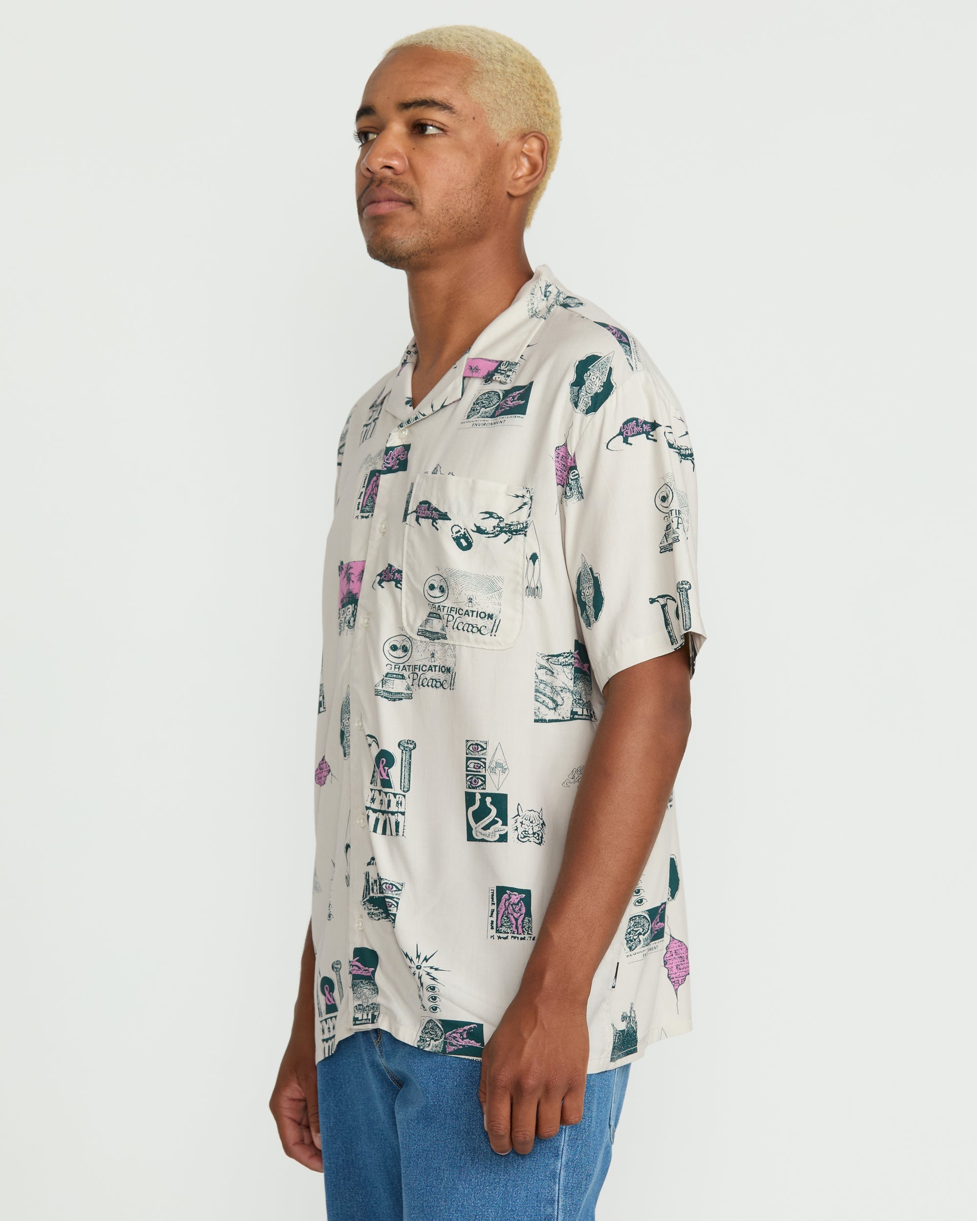 Men's Mistostone Short Sleeve Shirt - Image 4