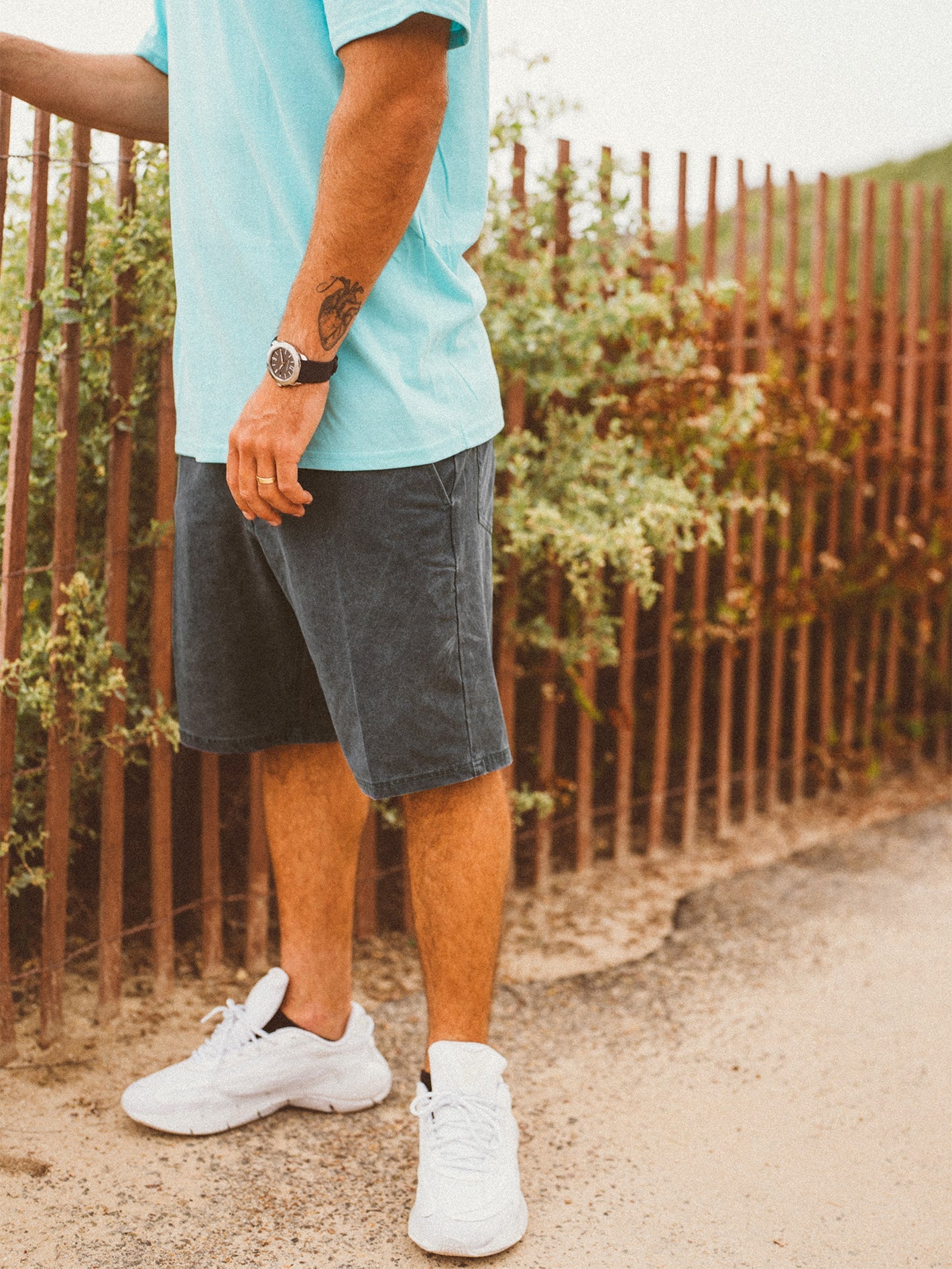 Men's Stone Faded Hybrid Shorts - Image 15
