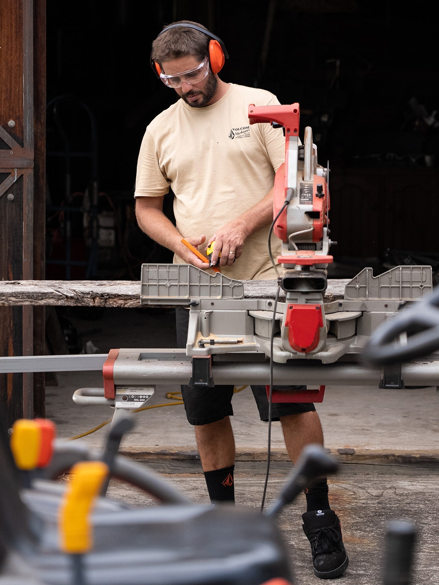 Men's Volcom Workwear Short Sleeve Tee - Image 6
