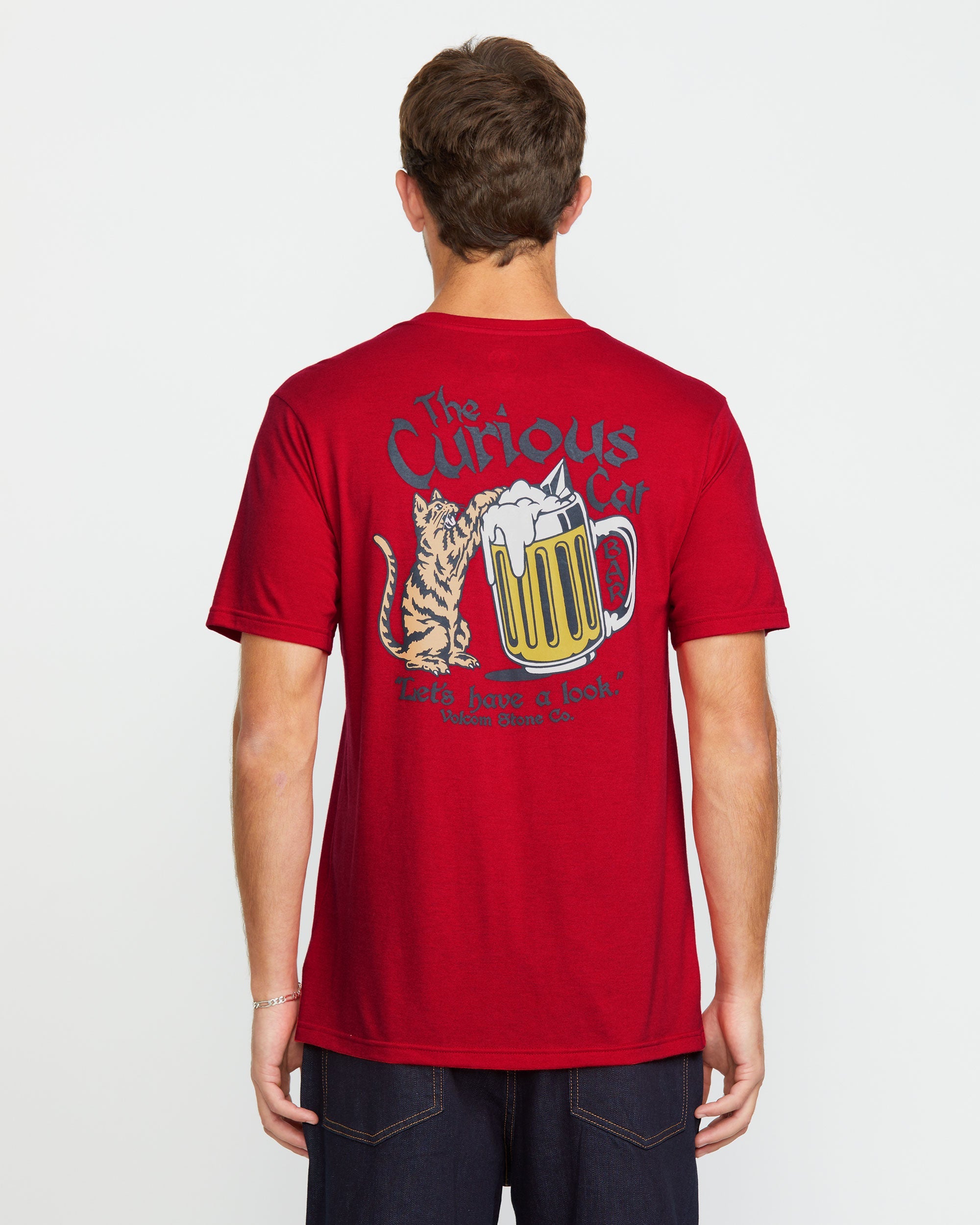 Men's Curious Cat Short Sleeve Tee - Image 2