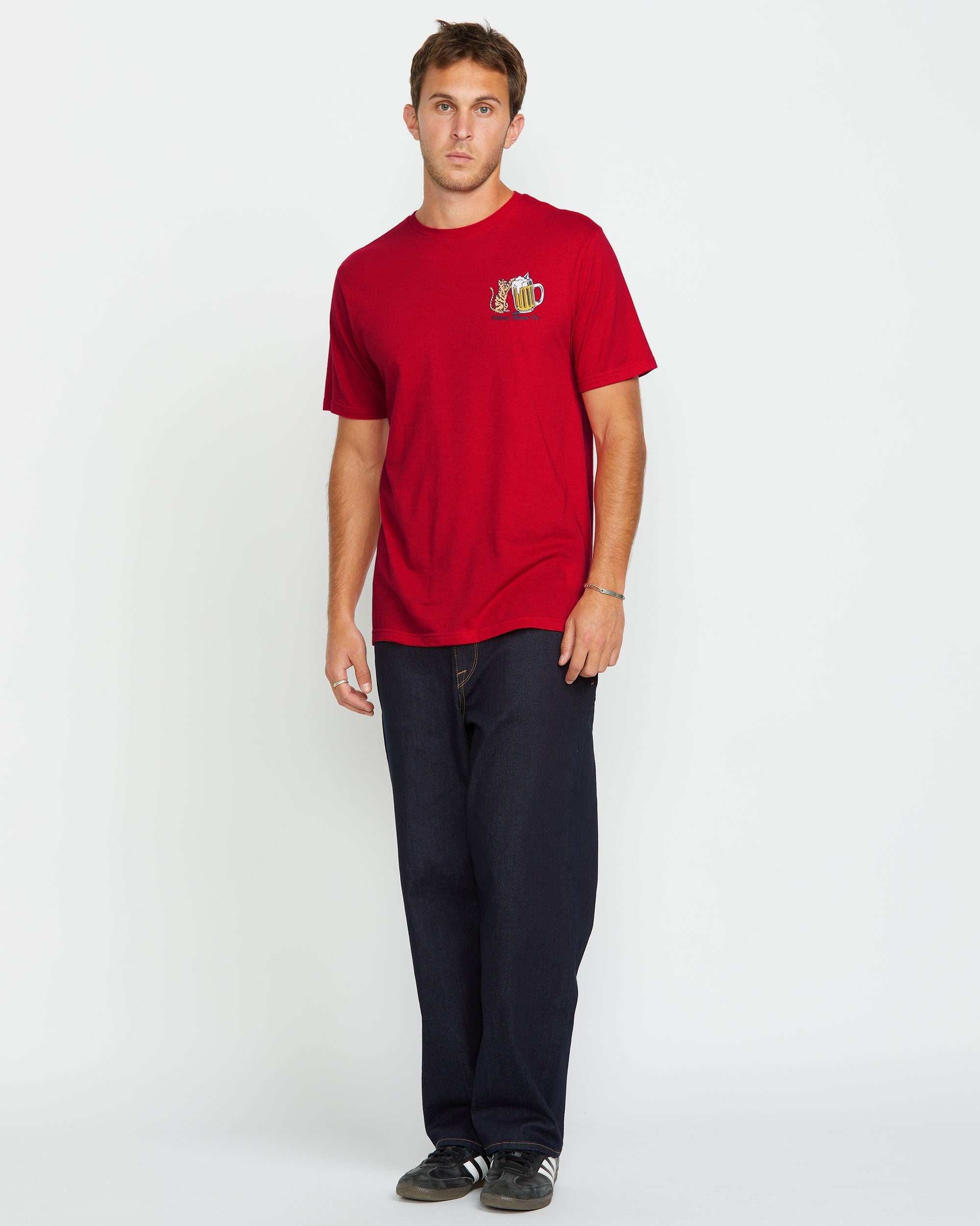 Men's Curious Cat Short Sleeve Tee - Image 4