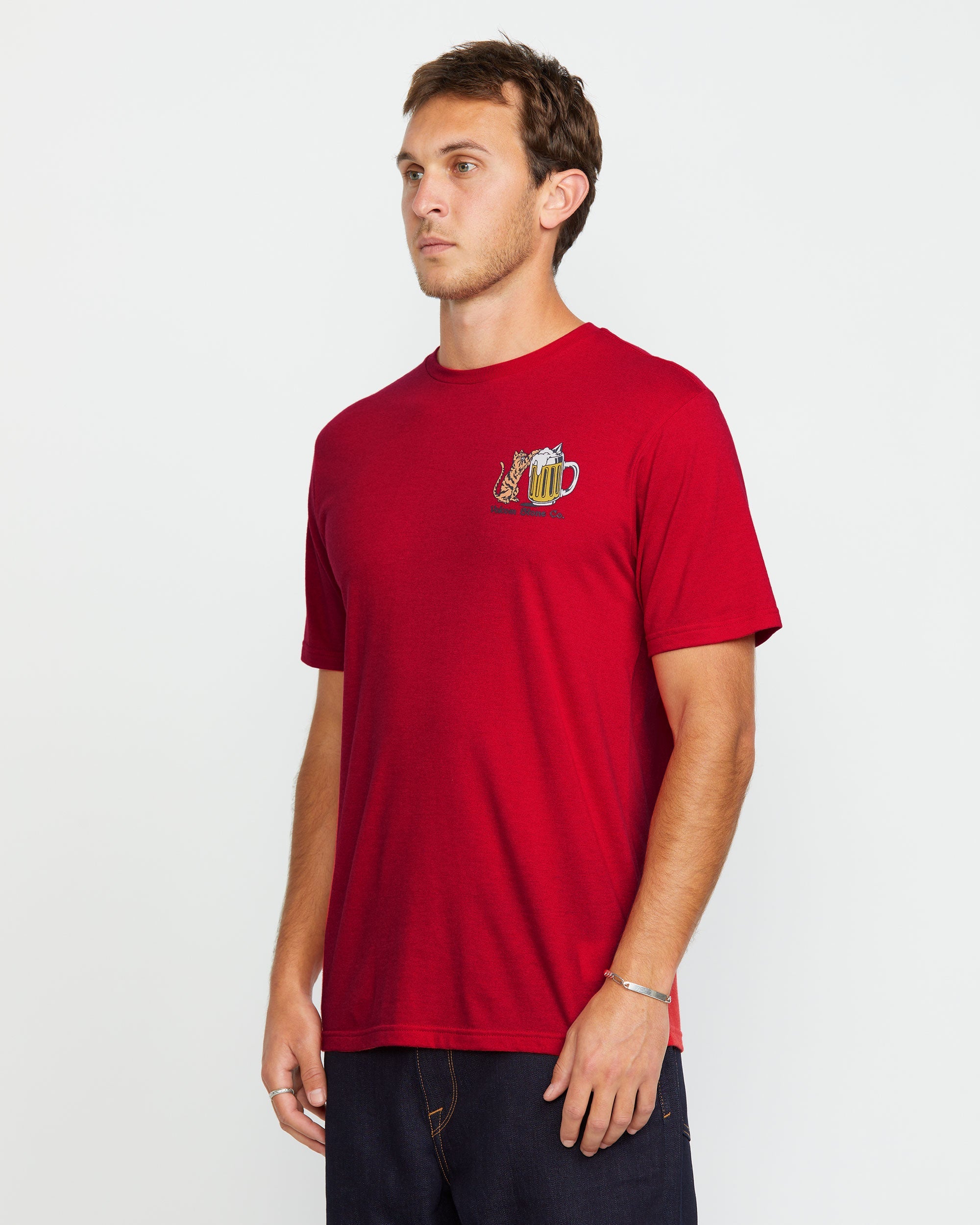 Men's Curious Cat Short Sleeve Tee - Image 3