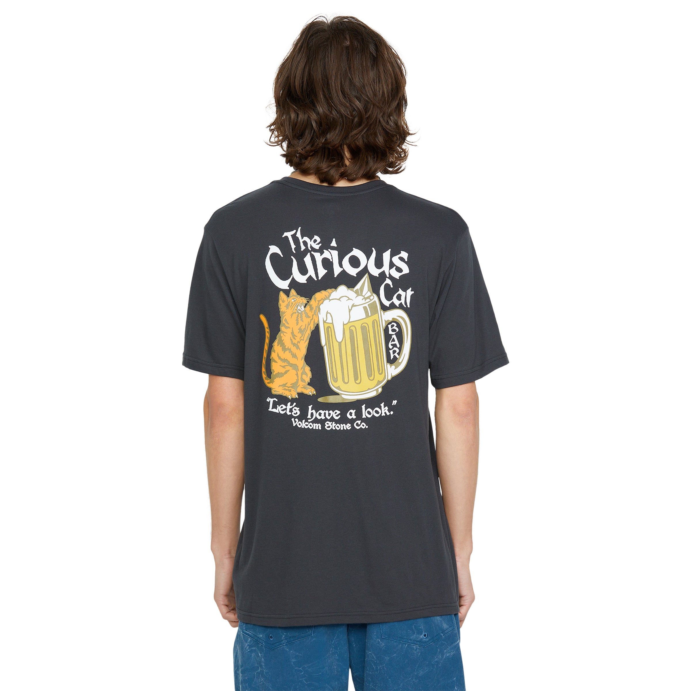 Men's Curious Cat Short Sleeve Tee - Image 24