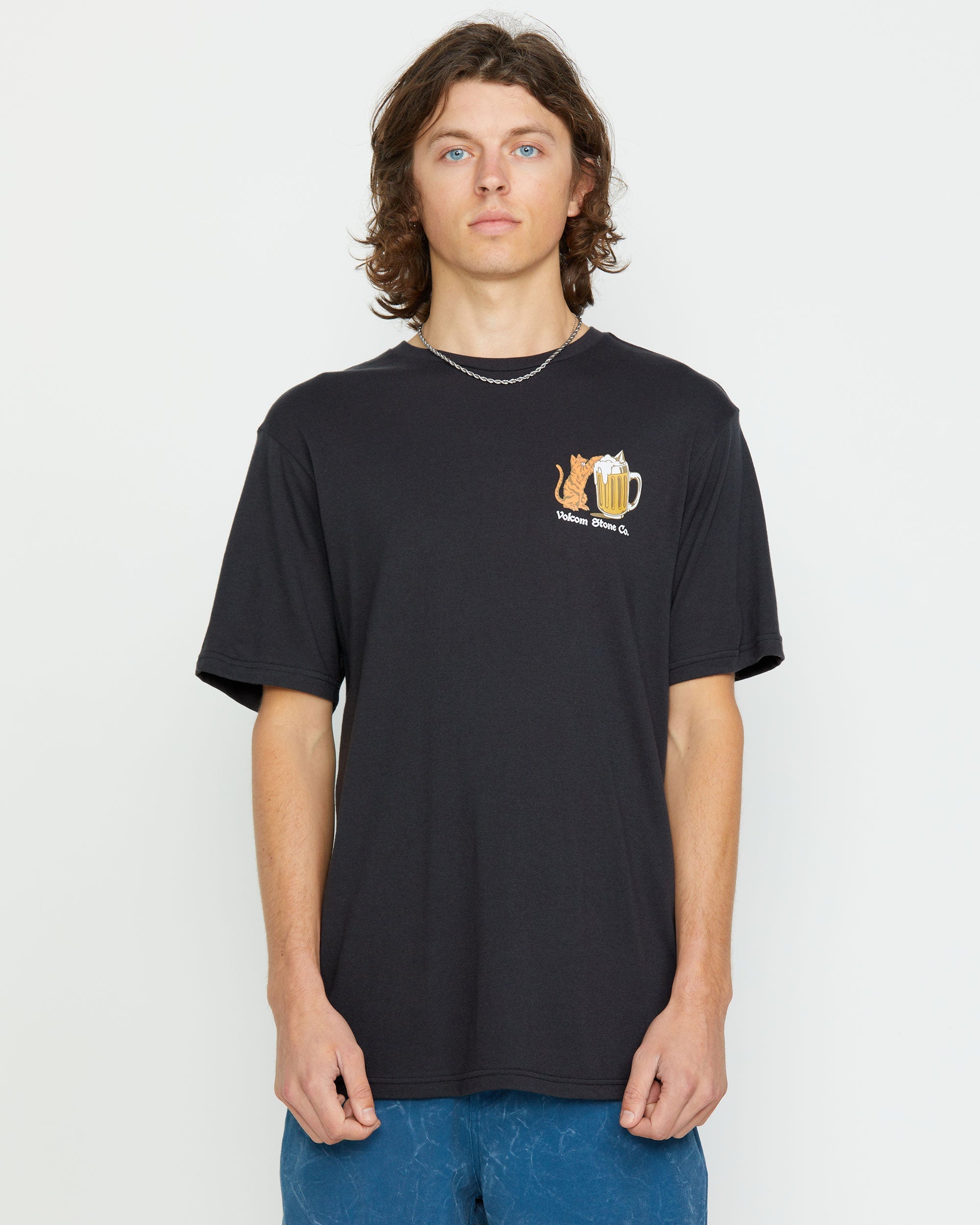 Men's Curious Cat Short Sleeve Tee - Image 16