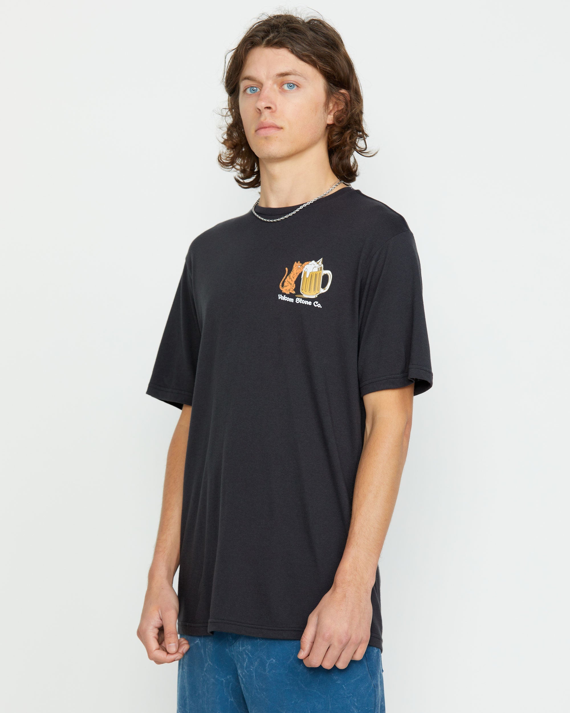 Men's Curious Cat Short Sleeve Tee - Image 20