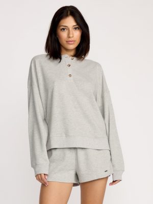 Women's Lived In Fleece Henley
