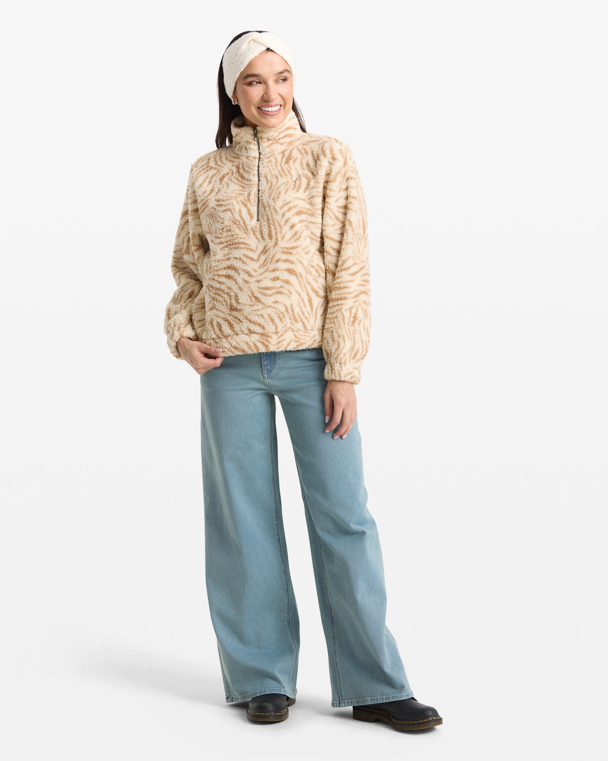 Women's Halfstone Zip Sweatshirt - Image 8