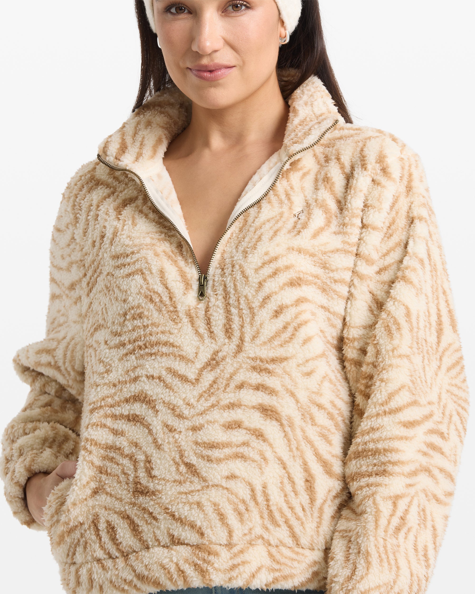 Women's Halfstone Zip Sweatshirt - Image 5